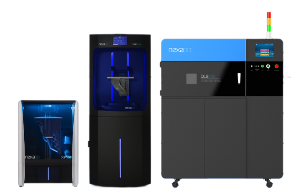 Nexa3D industrial 3D printers side by side